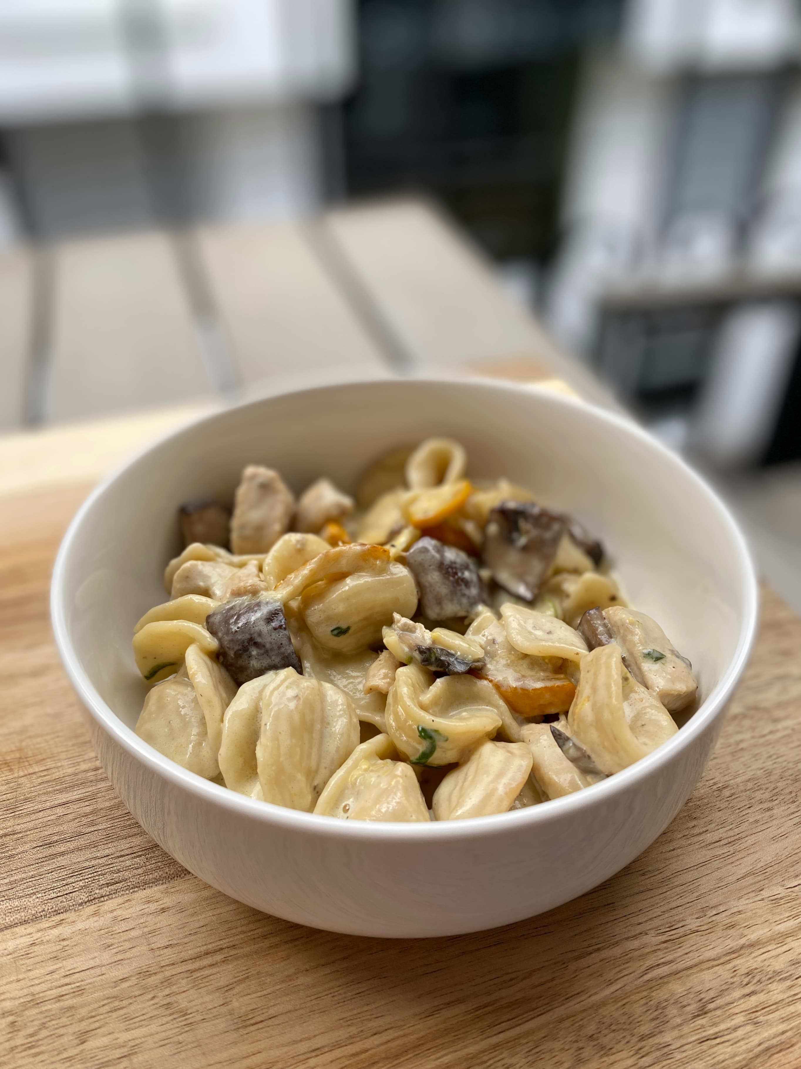 Creamy Chicken & Veggie Pasta Recipe Image