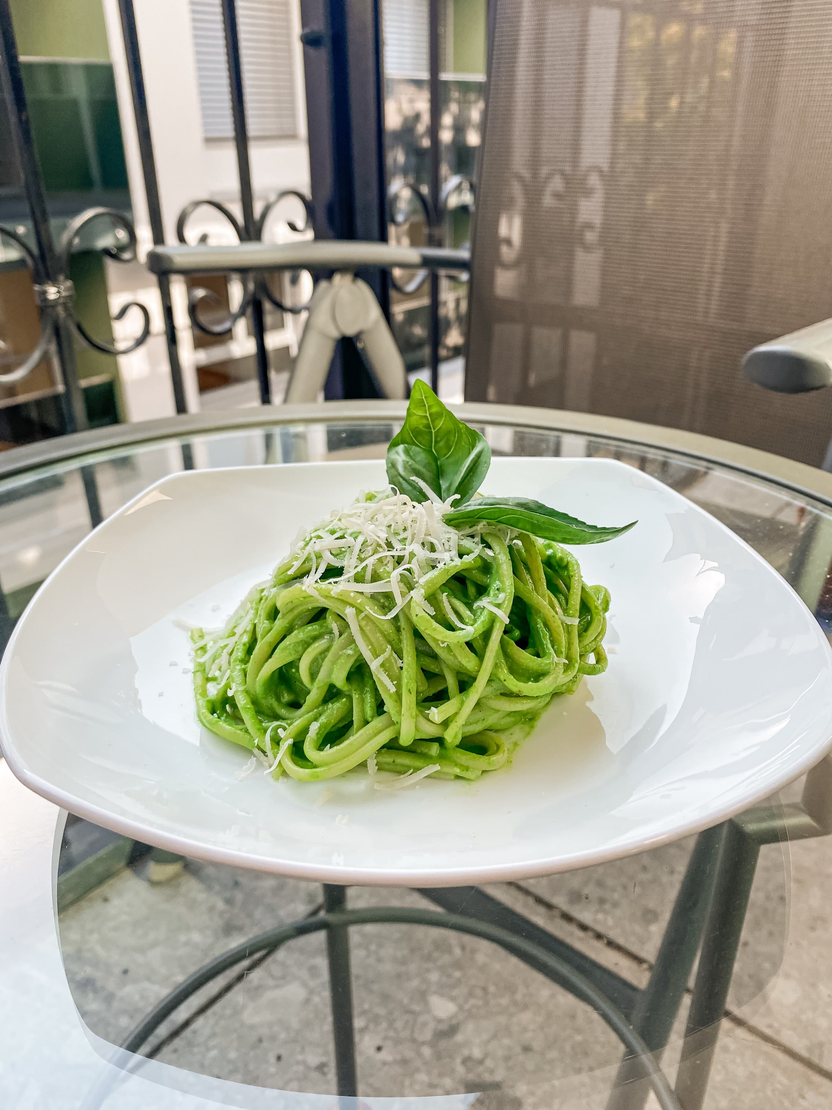 Green Summer Linguine Recipe Image