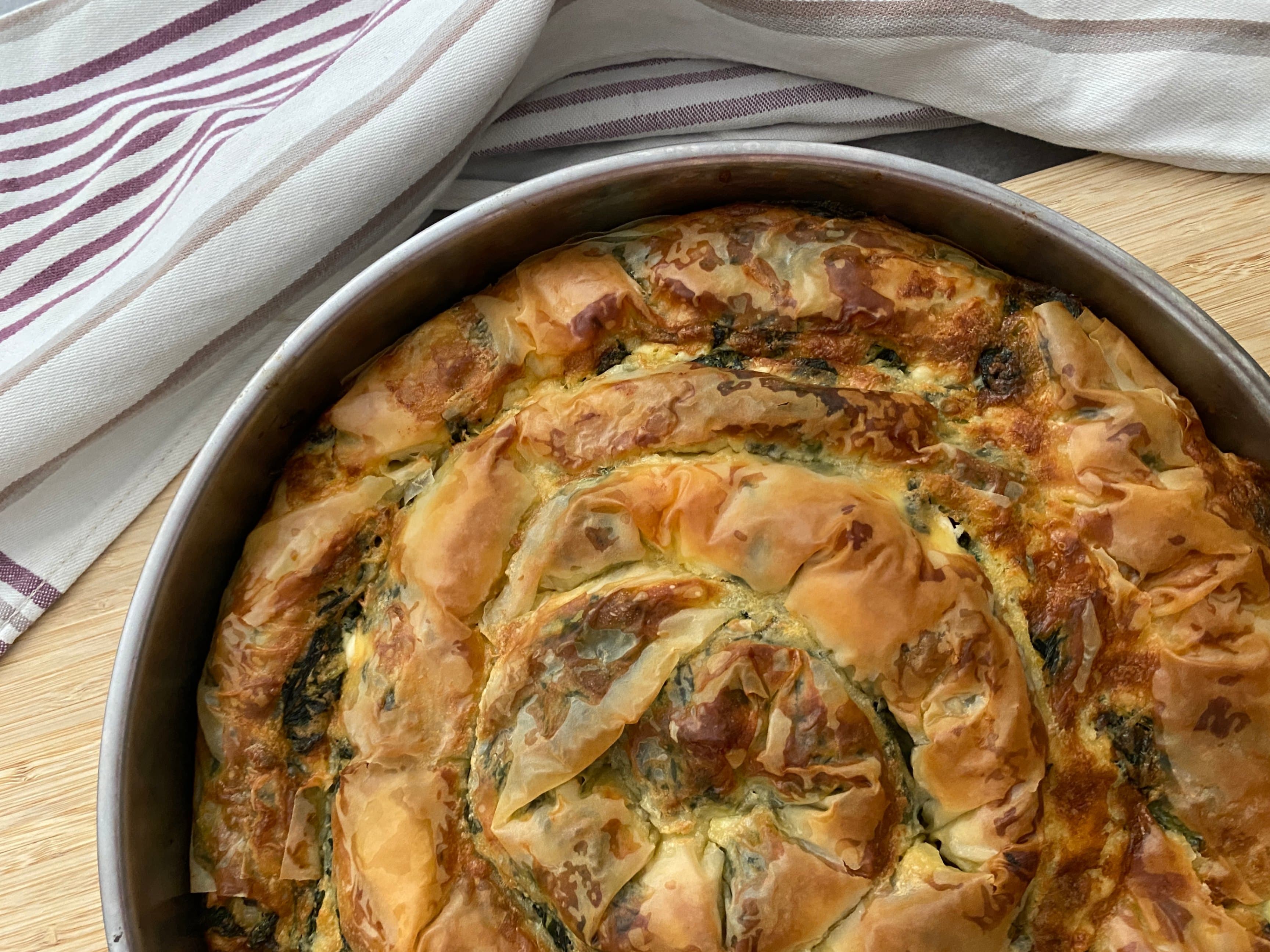 Banica ze szpinakiem i serem Recipe Image