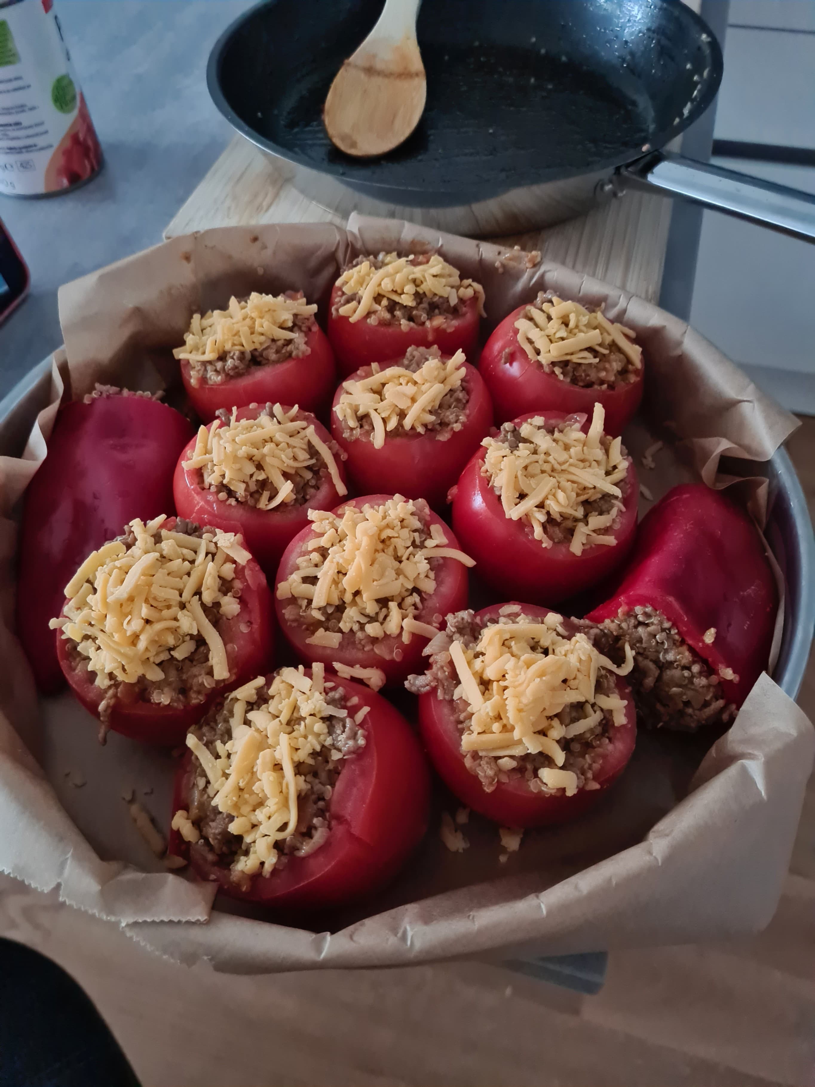 Quinoa Stuffed Tomatoes Recipe Image