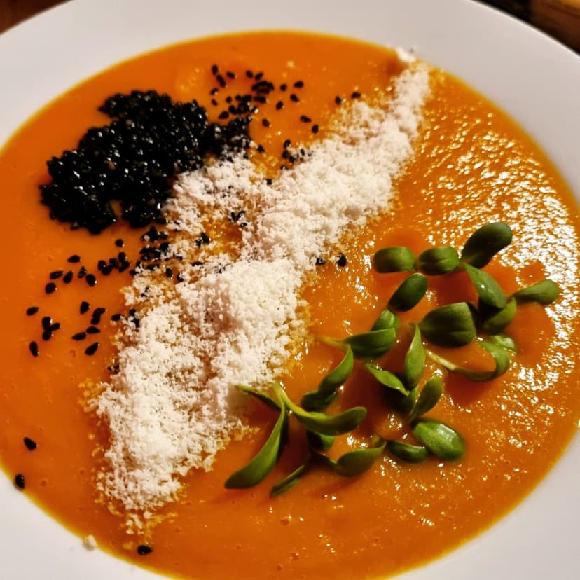 Recette Rocely de Soupe crémeuse au potiron