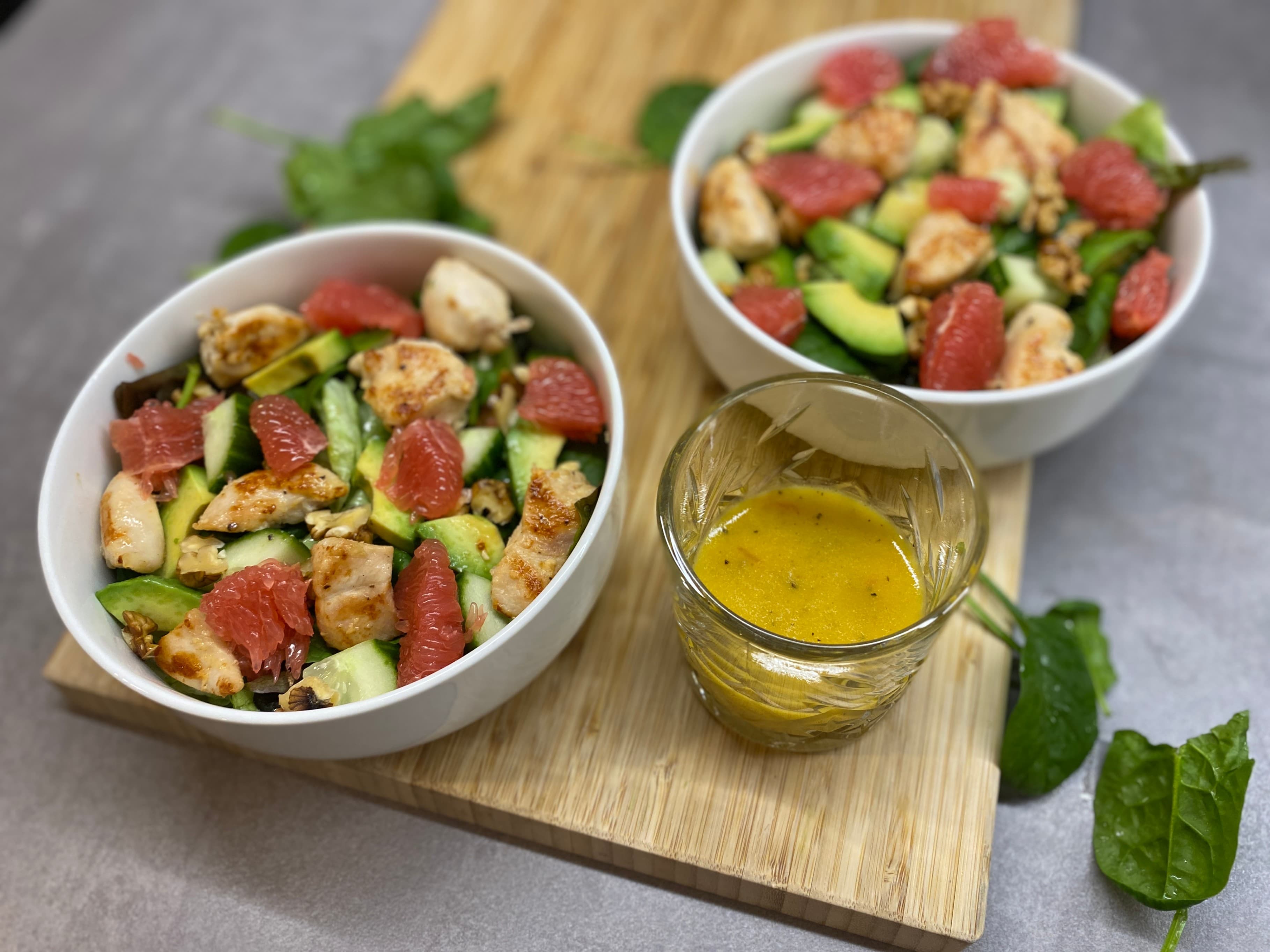 Chicken Salad with Grapefruit Dressing Recipe Image