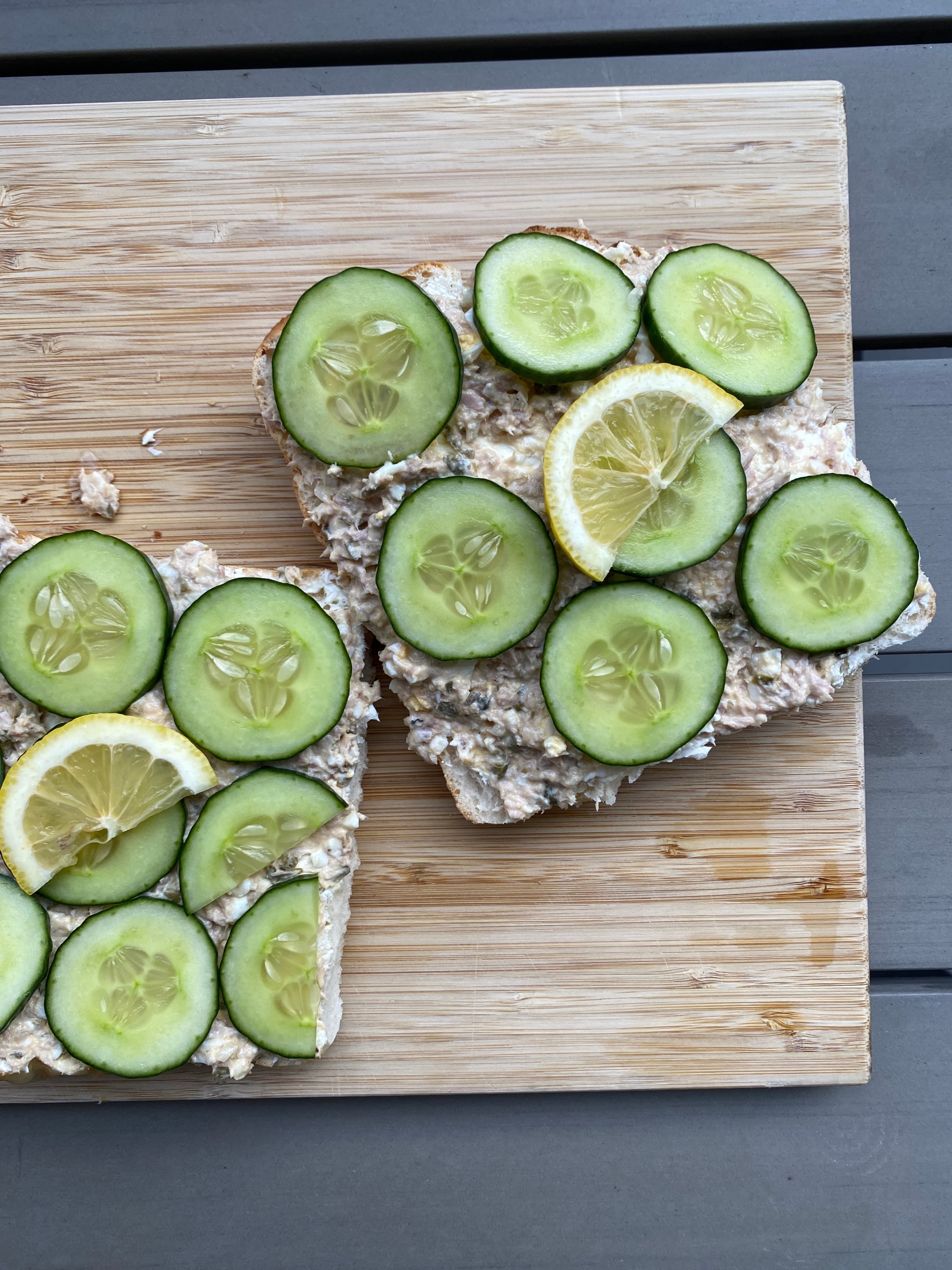 Cucumber Tuna Sandwich Recipe Image